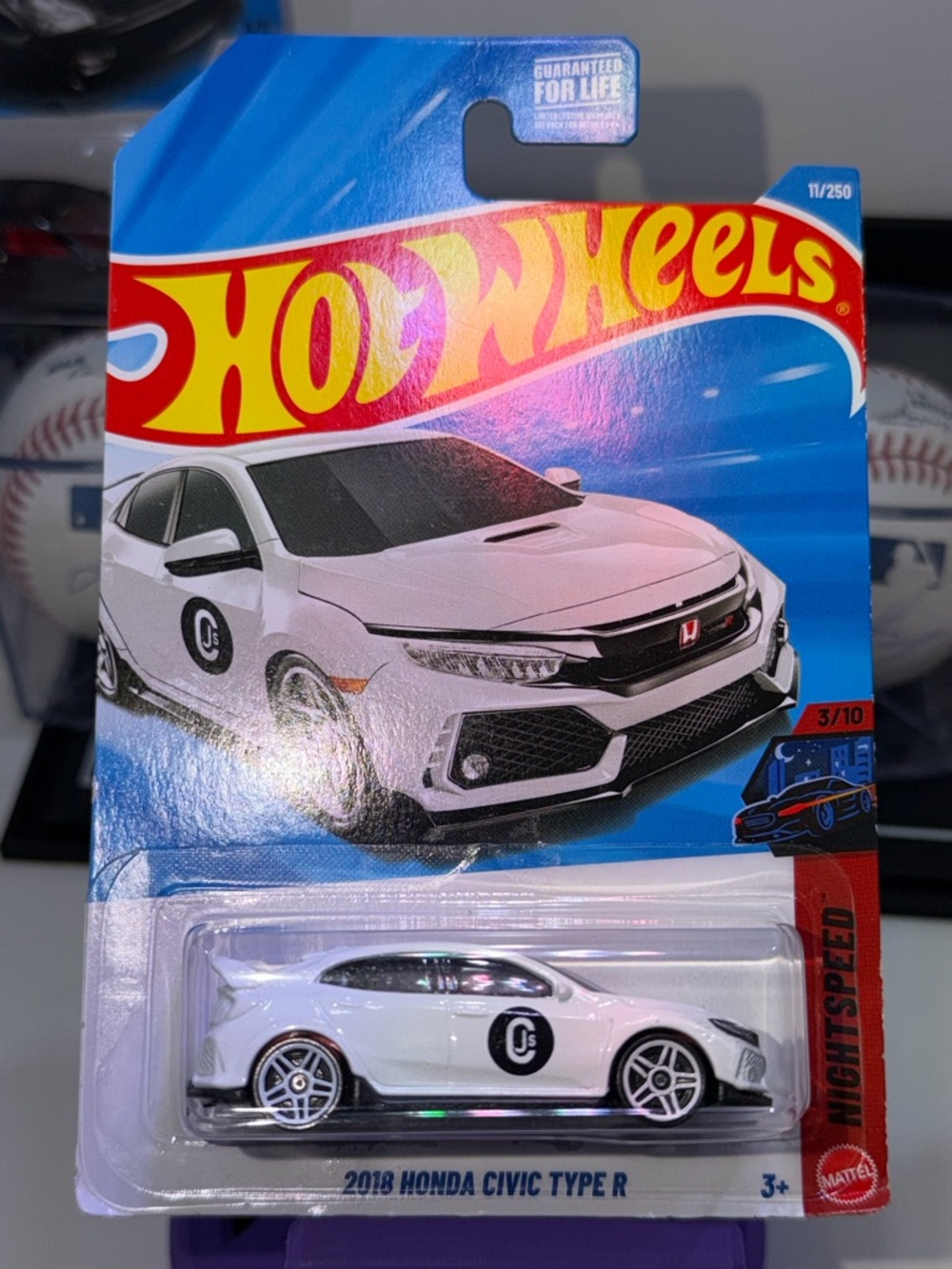 Hot Wheels 2018 Honda Civic Type R Die-Cast Car - White